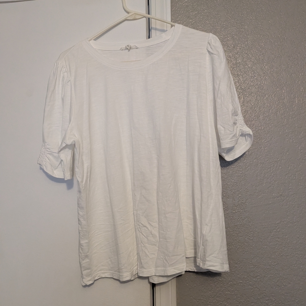 Women's Maurices White Short Sleeve Top XL - Picture 2 of 4